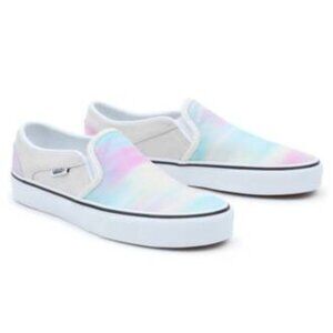 Vans Women's Asher Chroma Blur Slip-On Sneaker SZ 9.5 US Women